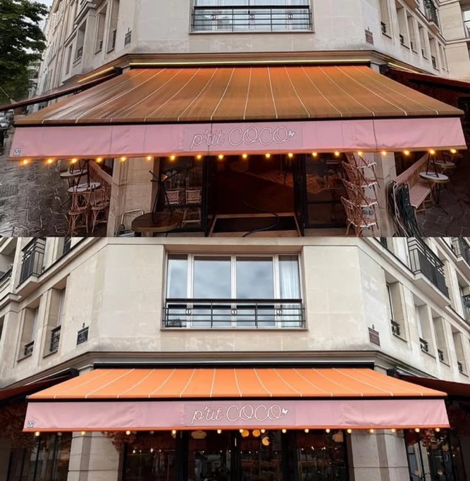 lavage-store-paris-apres-nettoyage Store extérieur d’un commerce retrouvé comme neuf après intervention StoreWash