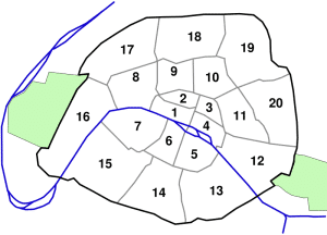 paris-arrondissements les arrondissements de Paris