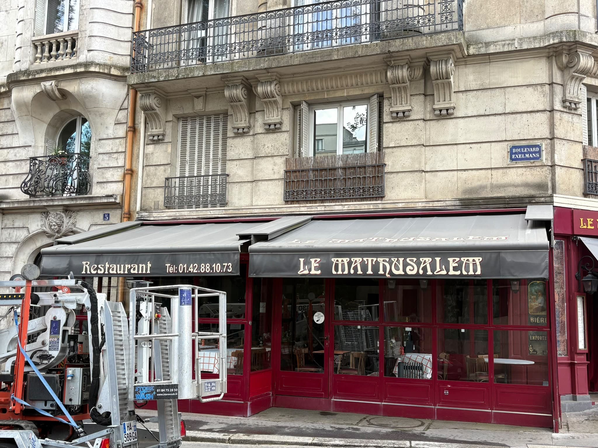 store brasserie après nettoyage